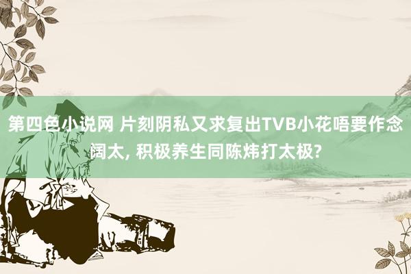 第四色小说网 片刻阴私又求复出TVB小花唔要作念阔太， 积极养生同陈炜打太极?