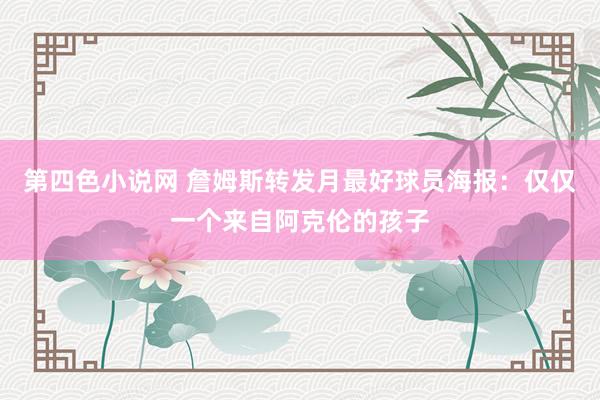 第四色小说网 詹姆斯转发月最好球员海报：仅仅一个来自阿克伦的孩子